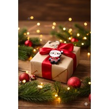 Noel Baba Figürlü Anahtarlık | Yılbaşı Temalı Sevimli Anahtar Süsü