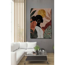 Teona Ahşap Zarif Kadın Silüeti Sulu Boya Görünümlü Dekoratif Ahşap Ev,antre,salon,ofis,mutfak,yatak Odası Tablo