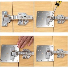 Shopwave Paslanmaz Çelik Menteşe Onarım Plakası