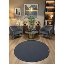 Rose'n Home Jüt Örgü-11 El Örgüsü Jüt Hasır Halı