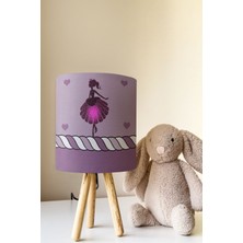 Talia Home Lila Çocuk Odası Abajur Masa Lambası TLAB-061