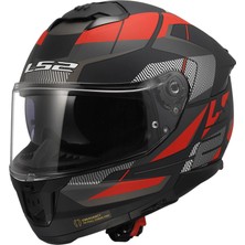Ls2 Stream 2 Road Mat Siyah-Titanium-Kırmızı Kask