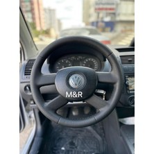 Polo 2003 Boynuzsuz  Kaplama Deri Direksiyon Kılıfı