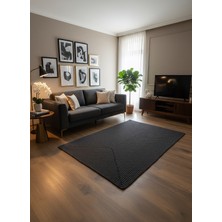 Rose'n Home Jüt Örgü-01 Elde Dokuma Doğal Jüt Örgü Hasır Halı