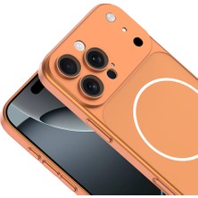 Zipax Apple iPhone 15 Pro Max Uyumlu Kılıf M-Safe Şarj Özellikli Kamera Korumalı Dönüşüm Kapak Zr-Spark