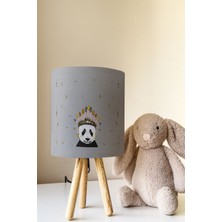 Talia Home Panda Desen Çocuk Odası Abajur Masa Lambası TLAB-101