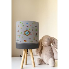 Talia Home Sevimli Öğretici Desen Çocuk Odası Abajur Masa Lambası TLAB-193