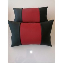 Araç Araba Seyahat Oto Boyun Yastığı Kırmızı