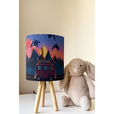 Talia Home Simpson Desenli Çocuk Odası Abajur Masa Lambası TLAB-277