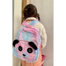 Meyra Accessories Çocuk Sırt Çantası Peluş Yumuşakcık Pandalı Sanrio Kuromi Cinnamaroll Karekterli Sırt Çantası