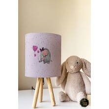 Talia Home Fil Desenli Çocuk Odası Abajur Masa Lambası TLAB-010