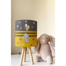 Talia Home Sarı Balonlu Fil Çocuk Odası Abajur Masa Lambası TLAB-188