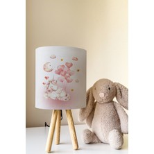 Talia Home Geçişli Unicorn Desenli Çocuk Odası Abajur Masa Lambası TLAB-322