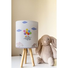 Talia Home Uçan Fil Desenli Çocuk Odası Abajur Masa Lambası TLAB-257
