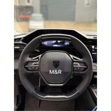 Peugeot Rifter Orjinal Tam Kaplama Parlak Kristal Karbon Deri Direksiyon Kılıfı