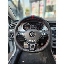 Volkswagen Golf 7 Kaplama Deri Direksiyon Kılıfı