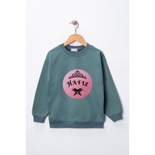 Dekim Moda Sweatshirt Kız Çocuk "hafız" Prenses Baskılı Pamuklu