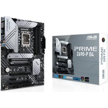 ASUS PRIME Z690-P D4 DDR4 M2 PCIe NVME HDMI DP PCIe 16X v5.0 1700p ATX