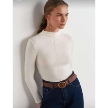Bluz, Parmak Detaylı Body, Uzun Kol Body, Kadın Body
