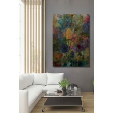 Teona Ahşap Canlı Çiçek Bahçesi Sulu Boya Görünümlü Ahşap Dekoratif Ev,antre,ofis,mutfak,yatak Odası Tablo