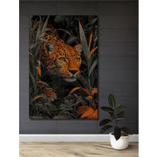 Teona Ahşap Gızemlı Orman Kaplanı Yağlı Boya Görünümlü Dekoratif Ahşap Ev,antre,salon,ofis,mutfak Tablo