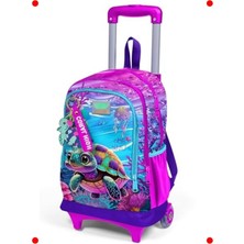 MarkEntegra Işıklı Tekerlekli Kaplumbağa Kız Okul Çantası