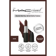 M.A.C Yüksek Pigmentasyonlu,doğal ve Mat Bitişli,uzun Süre Kalıcı,nemlendirici Ruj-Bare Macxımal