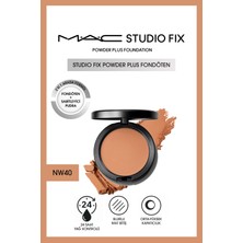M.A.C Orta-Yüksek Kapatıcılı Sabitleyici Besleyici Fondöten-Powder Plus Fondöten - NW40