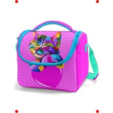 MarkEntegra Pembe Kedi Desenli Termal Çocuk Beslenme Çantası