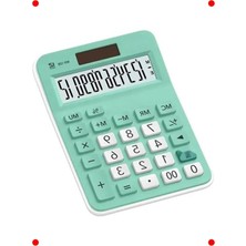 MarkEntegra 12 Hane Masa Üstü Hesap Makinesi, Açık Yeşil