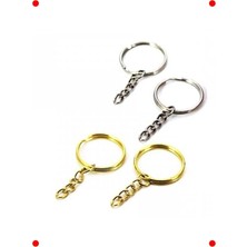 MarkEntegra Küçük Altın Rengi Anahtarlık Zincirleri (50 Adet)