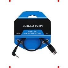 MarkEntegra Kompakt 3,5mm Trs - 5 Pimli Mıdı Bağlantı Kablosu (30CM)