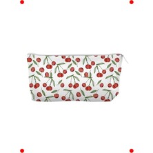 MarkEntegra Kanvas Bez Kalem Kutusu - Kiraz Desenli