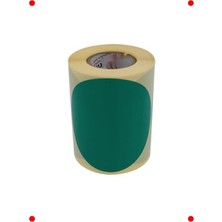 MarkEntegra 300 Adet Yeşil Yuvarlak Rulo Etiket 75MM