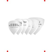 MarkEntegra Beyaz 2.0mm Kalın Gitar Penası - 6'lı Paket