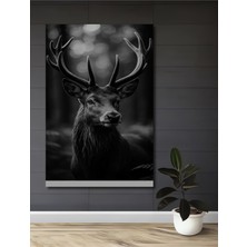 Teona Ahşap Geyik Orman Güzeli Siyah Beyaz Fotoğraf Baskı Ahşap Ev,antre,salon,ofis,mutfak,yatak Odası Tablo