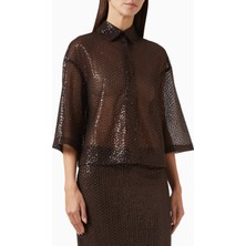 Marella Sequin Embroidered Gömlek, Işıltılı Nakışlı Şık Tasarım