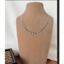 Raym Accessories Fıruze Pullu Kolye