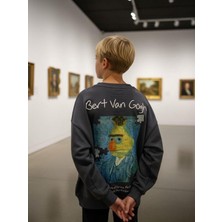 Zekids Erkek Çocuk Van Gogh Baskılı Tasarım Sweatshirt