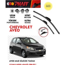 Phaff Chevrolet Aveo Ön Cam Muz Silgeç Sileceği Takımı 2009 Model Araca Özel Aparat