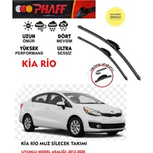 Phaff Kia Rio Uyumlu Silgeç Sileceği Takımı 10 125 14 Motor Araca Özel Aparat 2012-2020