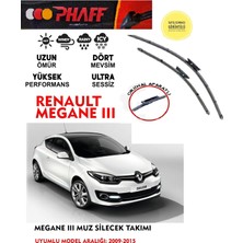 Phaff Megane 3 Silgeç Sileceği Takımı 15 13 16 Motor Araca Özel Aparat