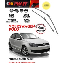 Phaff Volswagen Polo Uyumlu Silgeç Sileceği Takımı 12 10 14 16 Motor Araca Özel Aparat (2009-2017)