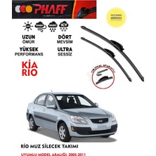 Phaff Kia Rio Silgeç Sileceği Takımı 2006 Model Araca Özel Aparat