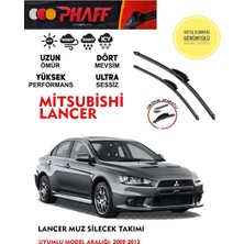 Phaff Mitsubishi Lancer Ön Muz Silgeç Sileceği Takımı 2010 Model Araca Özel Aparat