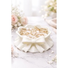 GursoLab ✨ Fiyonklu Dekoratif Takı & Aksesuar Kasesi ✨