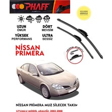 Phaff Nissan Primera P12 Silgeç Sileceği Takımı 2003 Model Araca Özel Aparat
