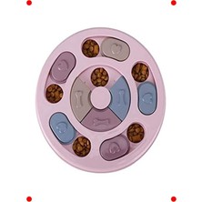 MarkEntegra Köpek Zeka Oyunu Mama Kabı - Yavaş Besleyici (Pembe)