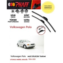 Phaff Volkswagen Polo Muz Silgeç Sileceği Takımı 1996 Model Araca Özel Aparat