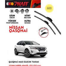 Phaff Nissan Qashqai Ön Silgeç Sileceği Takımı 2021-2025 Arası Araca Özel Aparat
